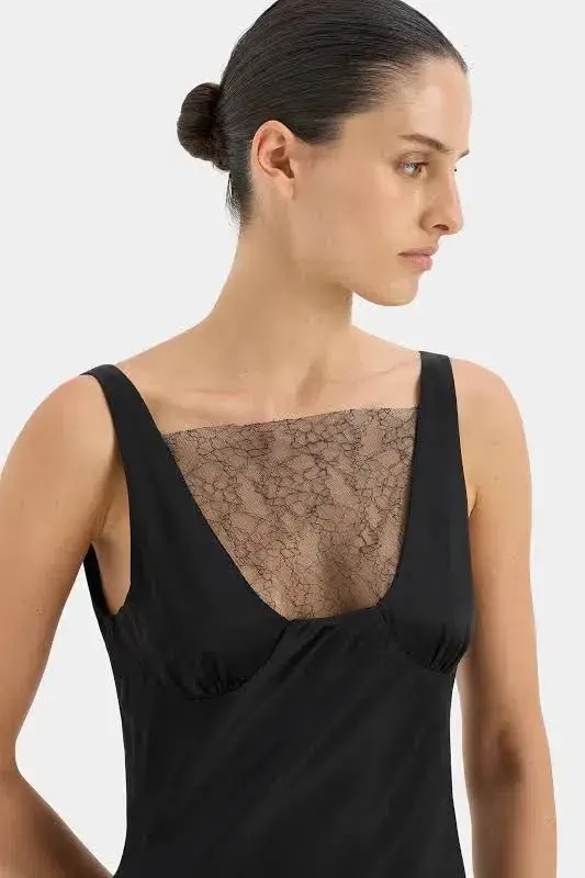 Sir The Label Dunya Lace Gown Black Size 10/M - Image 3