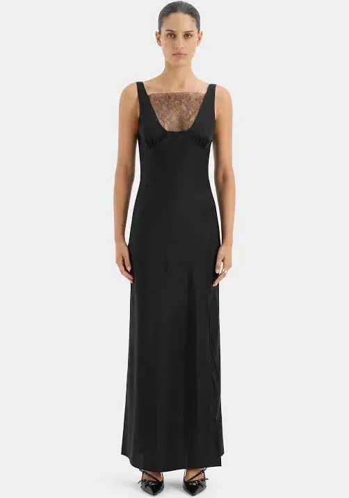 Sir The Label Dunya Lace Gown Black Size 10/M - Image 1