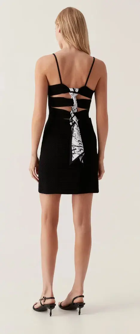 Aje Danica Tie Back Mini Dress SIZE AU 10 (M) - Image 2