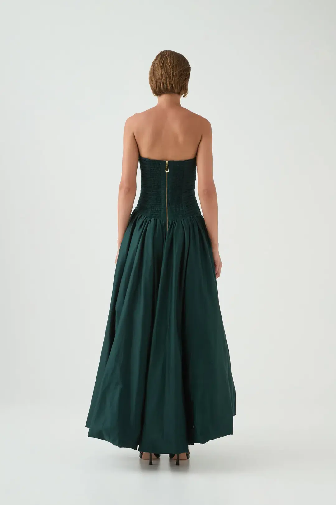 Aje Spatial Maxi Dress in Bonsai Green Size 10 for rent on The Volte - main image
