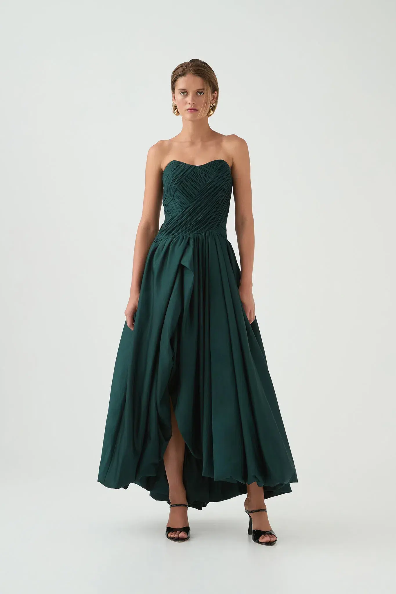 Aje Spatial Maxi Dress in Bonsai Green Size 12 - Image 1