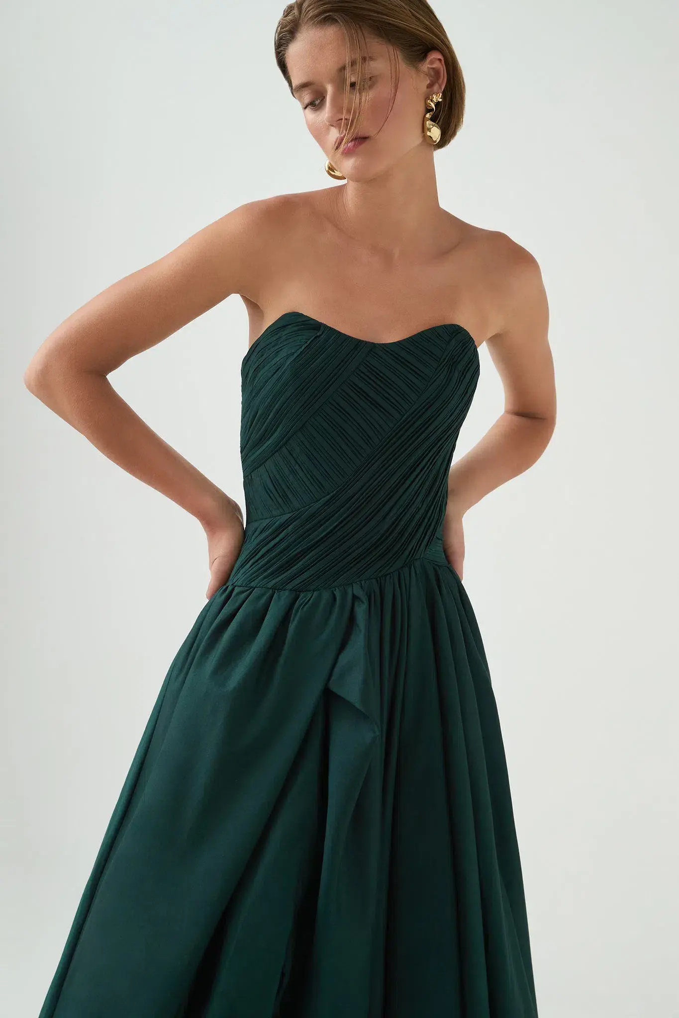 Aje Spatial Maxi Dress in Bonsai Green Size 12 - Image 3