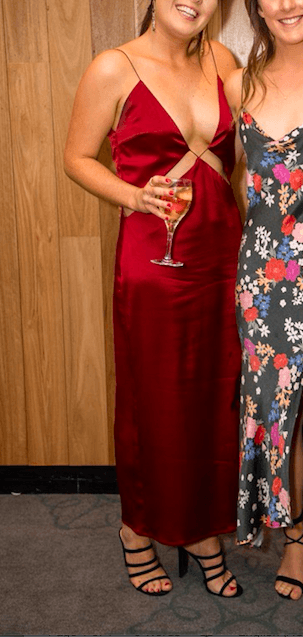 Natalie Rolt Florence Dress Rust Size 10 / 2 for rent on The Volte - main image