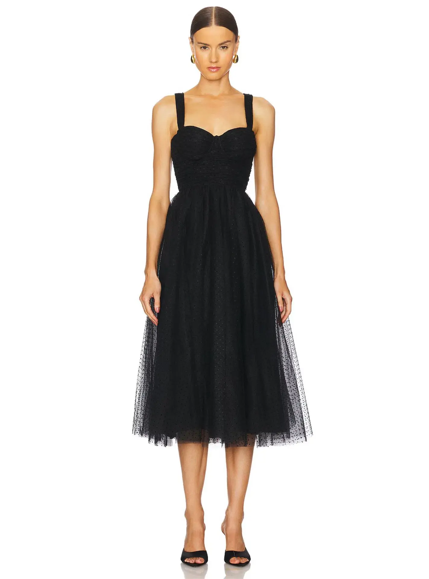 Zimmermann Tulle Midi Dress Black Size 0P / Size AU 6 - Image 1