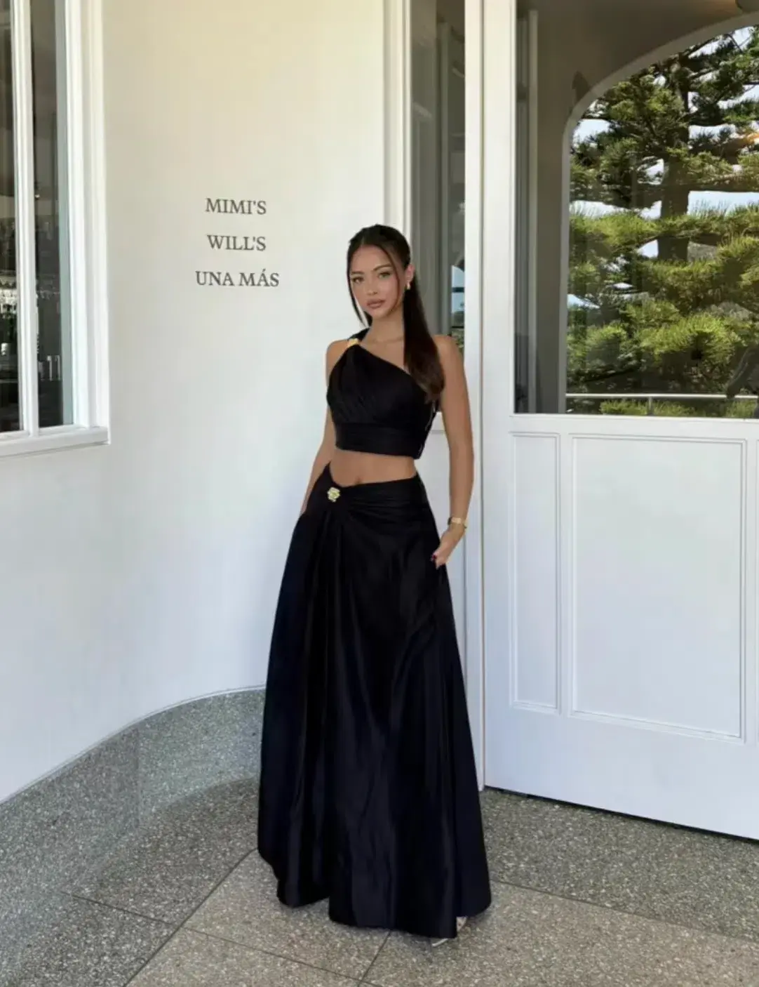 Aje Clarity top and Oakleigh Maxi Skirt set black Size 8 - Image 1