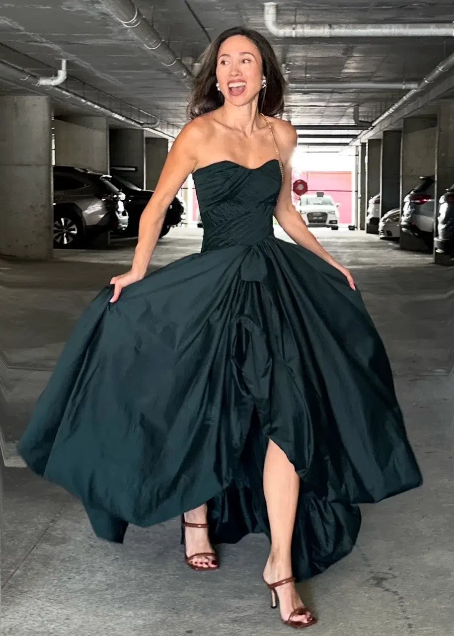 Aje Spatial Maxi Bonsai Green Size XXS/AU 4 for rent on The Volte - main image