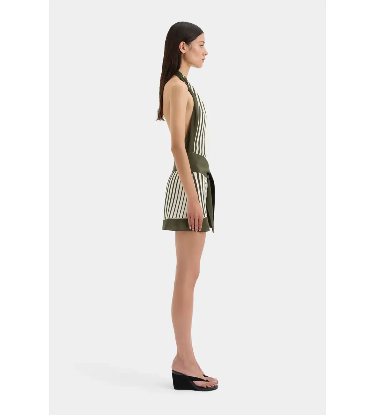 Sir The Label Leilana Mini Dress Garden Stripe Size 1 / AU 8 - Image 2