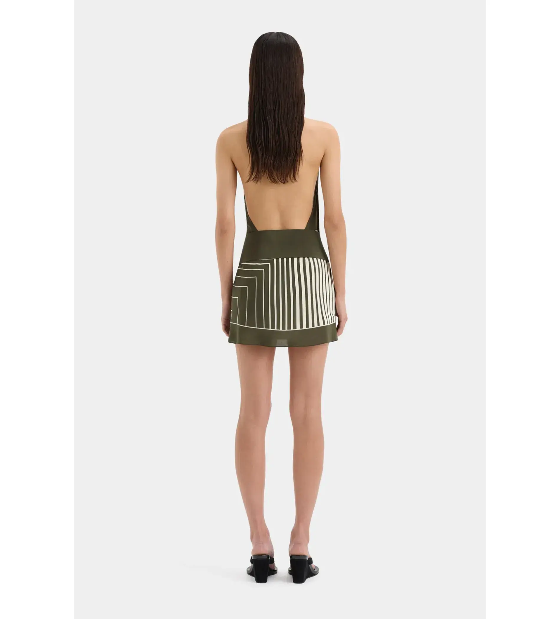 Sir The Label Leilana Mini Dress Garden Stripe Size 1 / AU 8 - Image 3