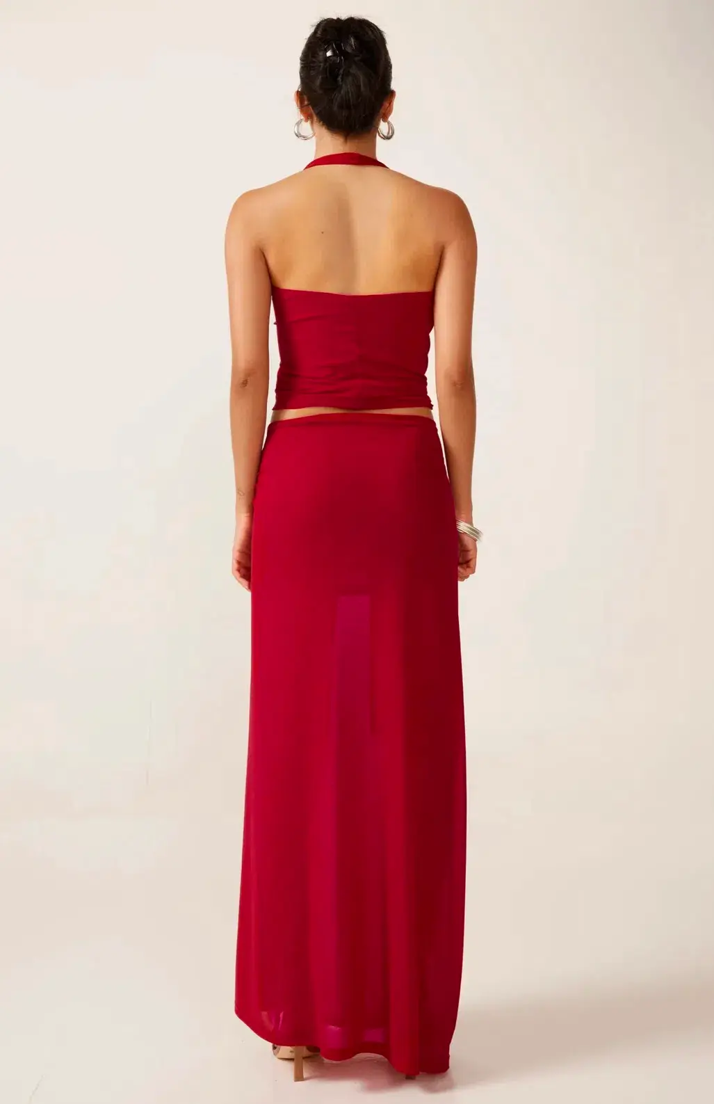 Ance Gria Prim Top and Sardinia Skirt in Rasberry Size 10 - Image 4
