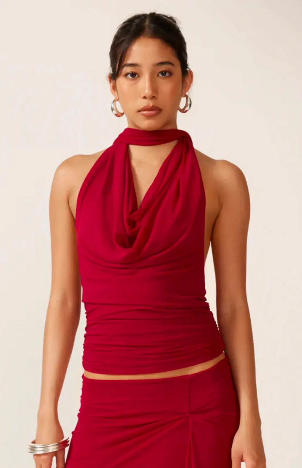 Ance Gria Prim Top and Sardinia Skirt in Rasberry Size 10 - Image 2