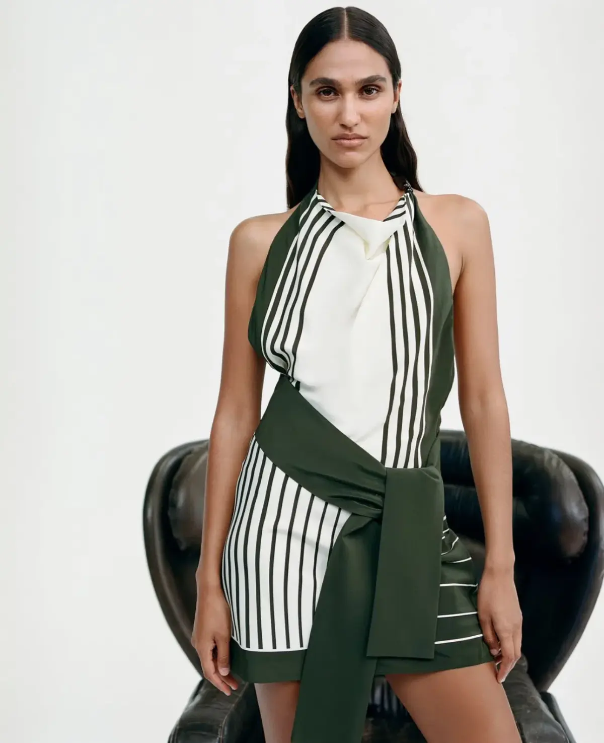 Sir the Label, Leilana Mini Dress, Garden Stripe Size 6 - Image 2