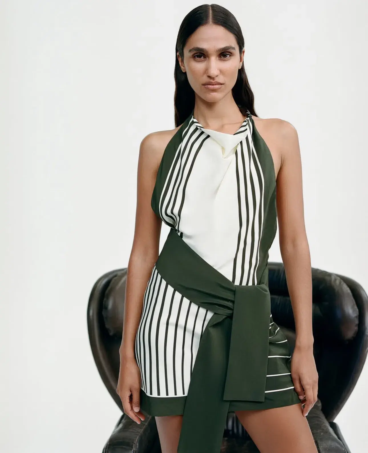 Sir the Label, Leilana Mini Dress, Garden Stripe Size 6 - Image 2