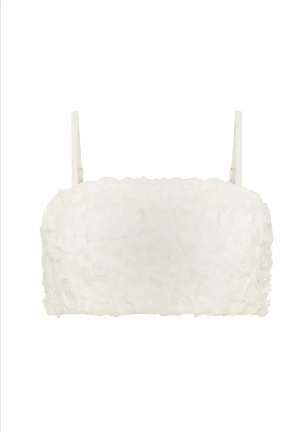 Aje Quintette Textured Midi Skirt and Bralette Set in Ivory Size 12 - Image 5