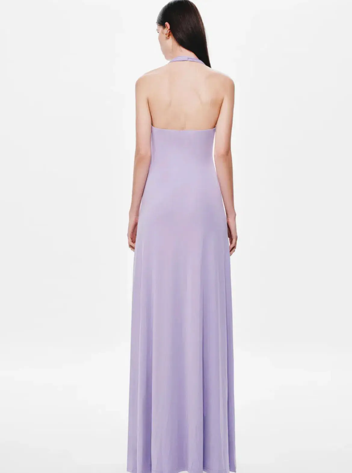 MISHA Jennifer Cupro Maxi Dress Lilac Size 6 - Image 3