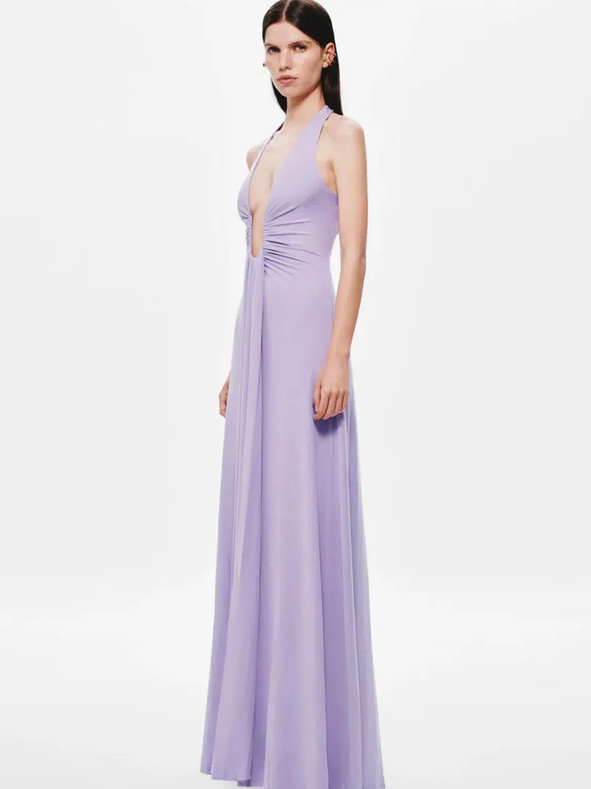 MISHA Jennifer Cupro Maxi Dress Lilac Size 6 - Image 2