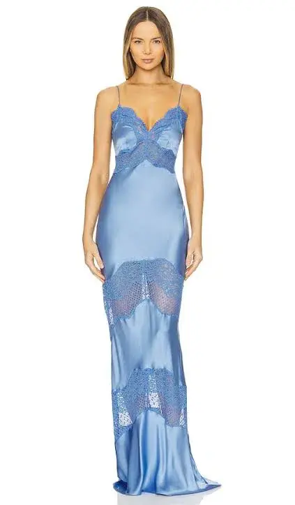 Rebecca Vallance Larisa Maxi Dress Blue Size XS / AU 6 - Image 4