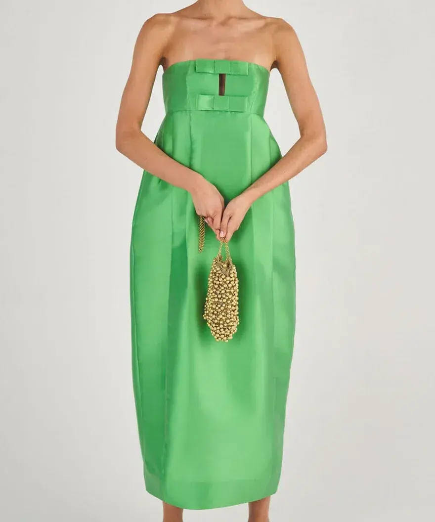 Oroton Bow Detail Gown Size 10 - Image 1