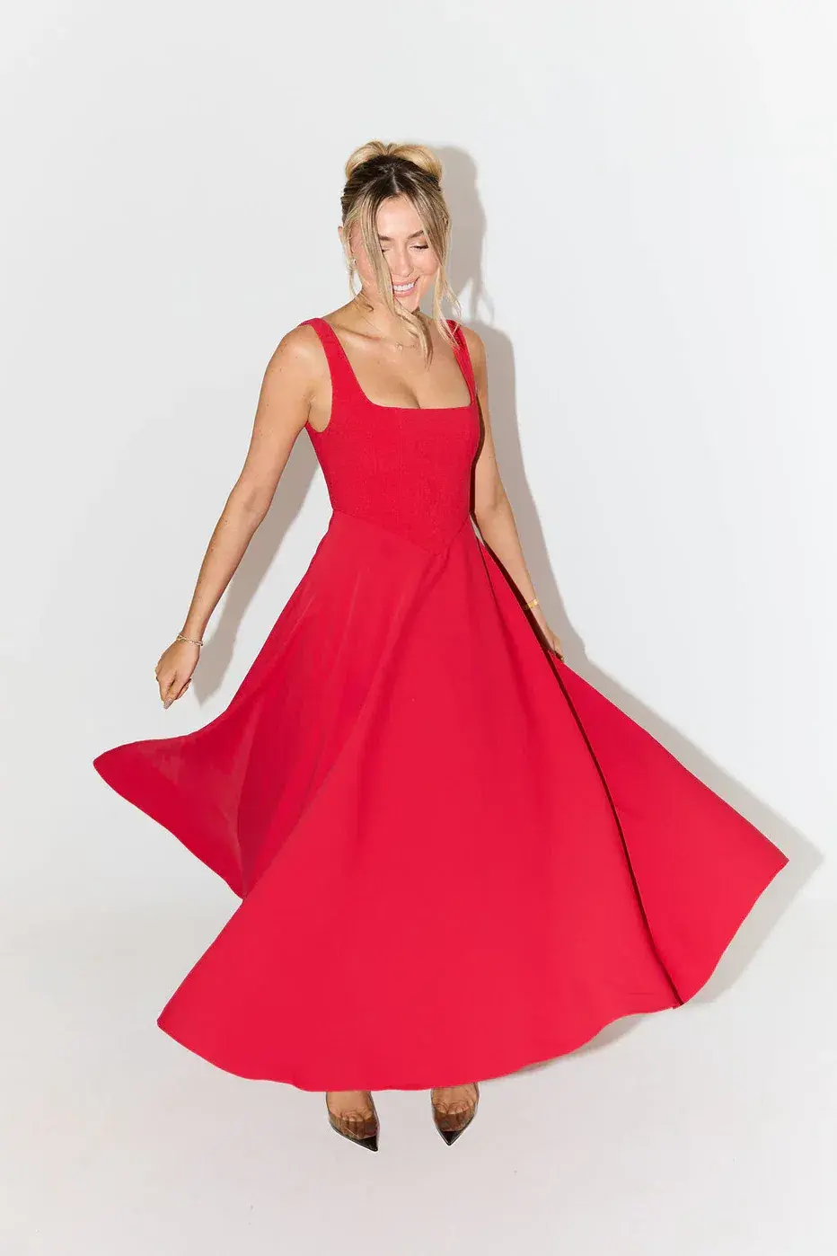 Odd Muse The Ultimate Muse Midi Dress Red Size AU 6 - Image 2