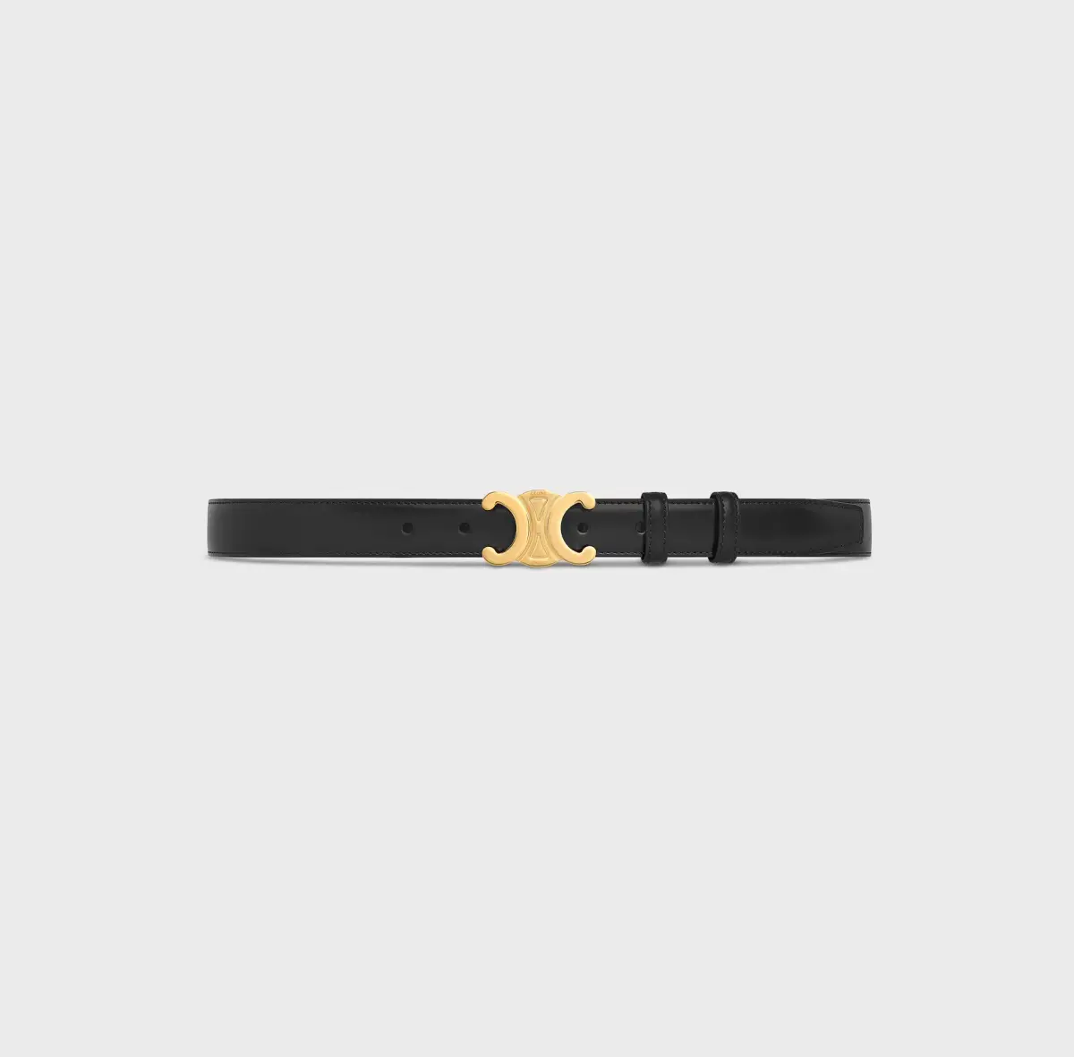 Celine Triomphe Belt Medium Black Size AU 10 - Image 4
