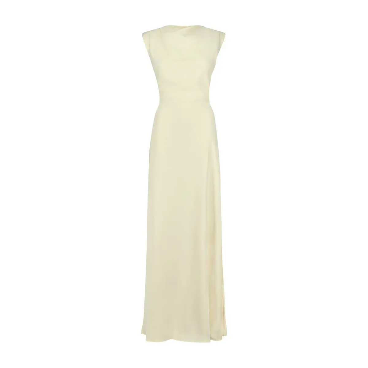 Odd Muse The Ultimate Muse Drape Back Maxi Dress Buttercream Size M/AU 10 - Image 5