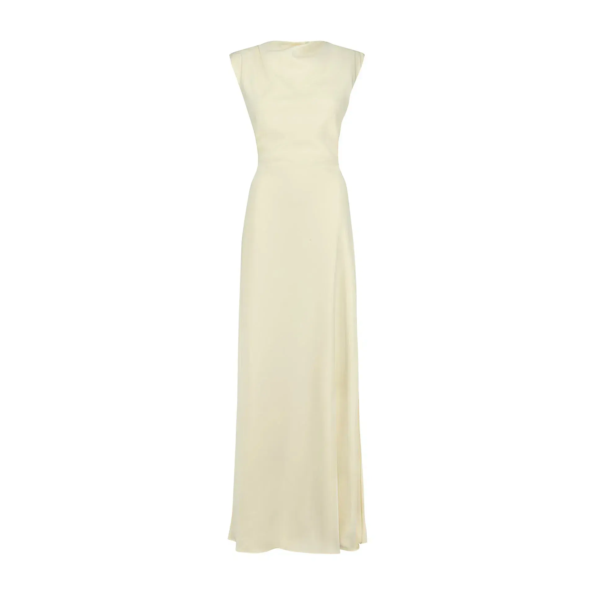 Odd Muse The Ultimate Muse Drape Back Maxi Dress Buttercream Size M/AU 10 - Image 5