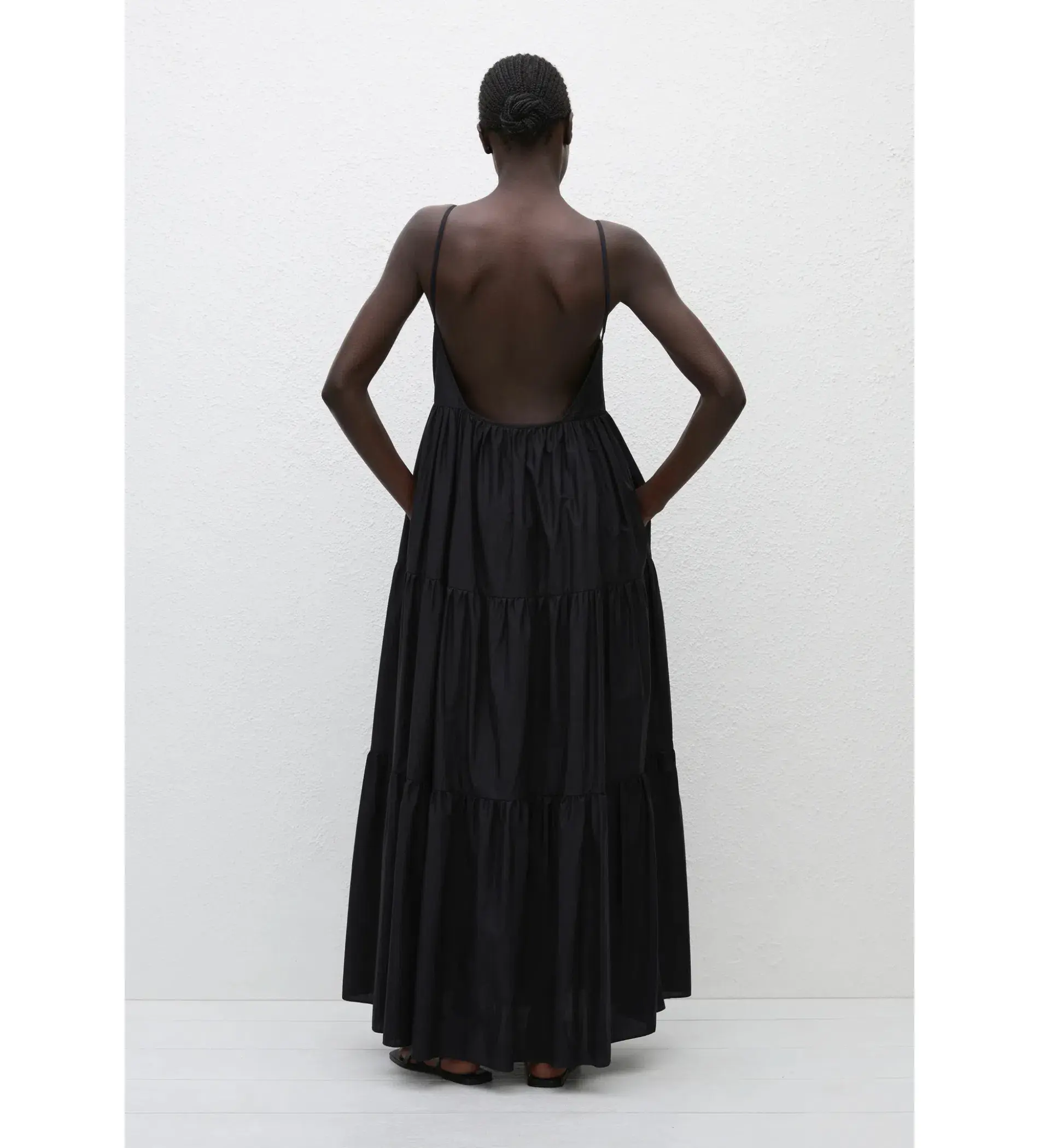Matteau Tiered Low Back Sundress Black Size 2 / AU 8 - Image 4