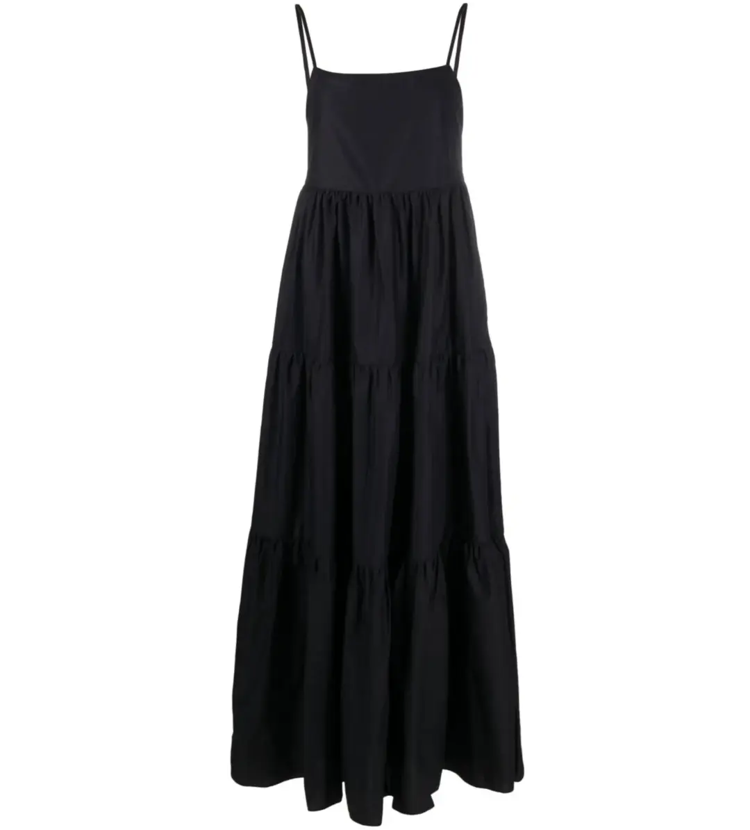 Matteau Tiered Low Back Sundress Black Size 2 / AU 8 for rent on The Volte - main image