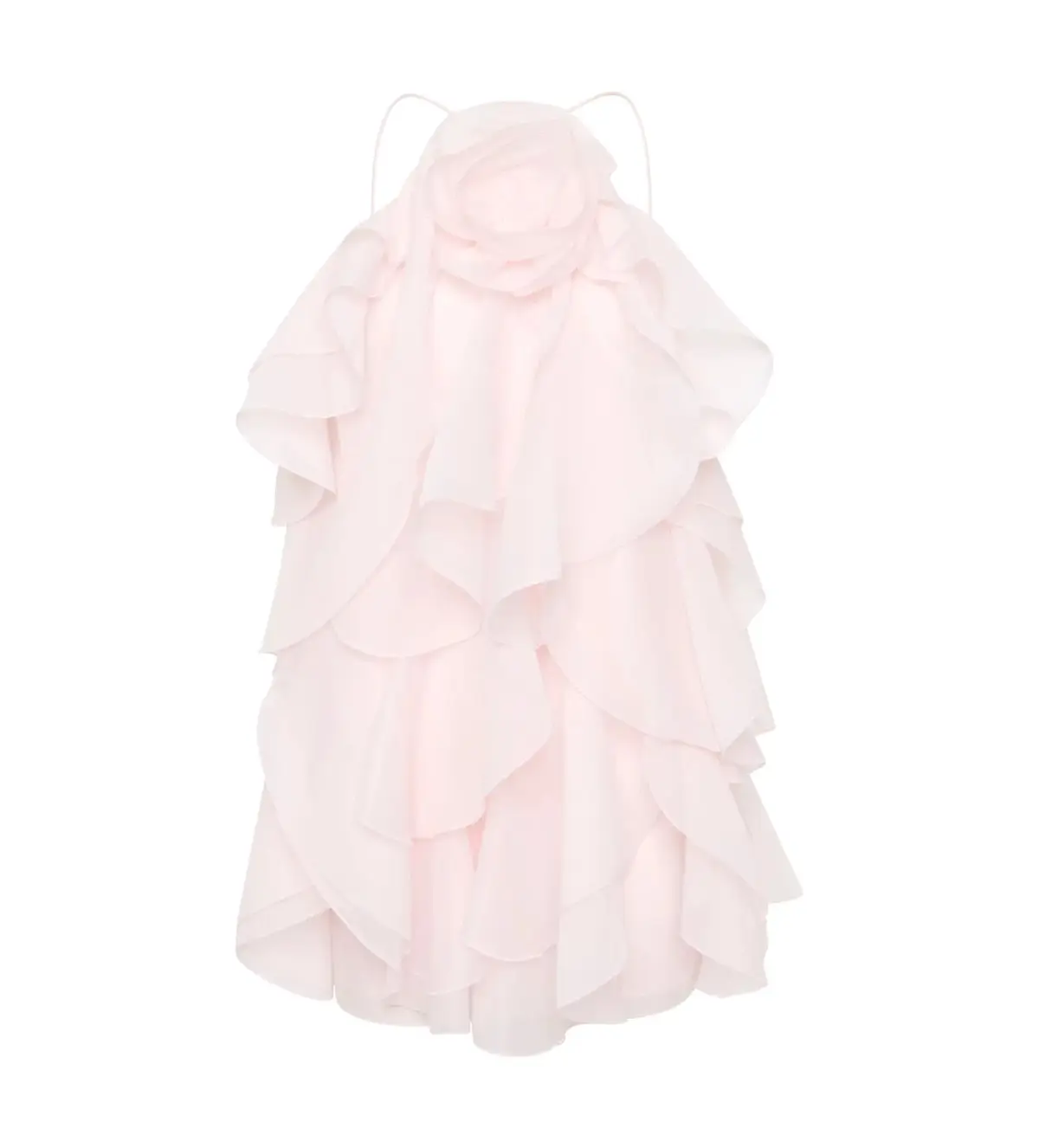 Aje Pandorea Layered Mini Dress Pastel Pink Size 8  - Image 4