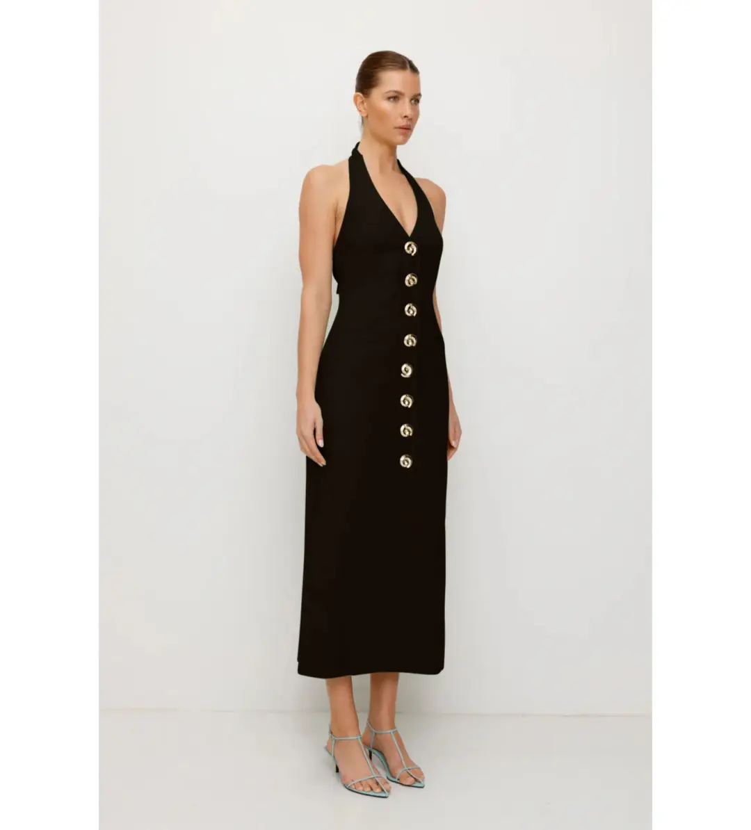 Wolf Gang Irida Maxi Dress Black Size 14 for rent on The Volte - main image