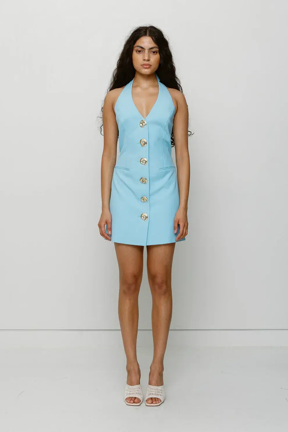 Wolf Gang Irida Vest Dress Sky Size S / AU 8 for rent on The Volte - main image