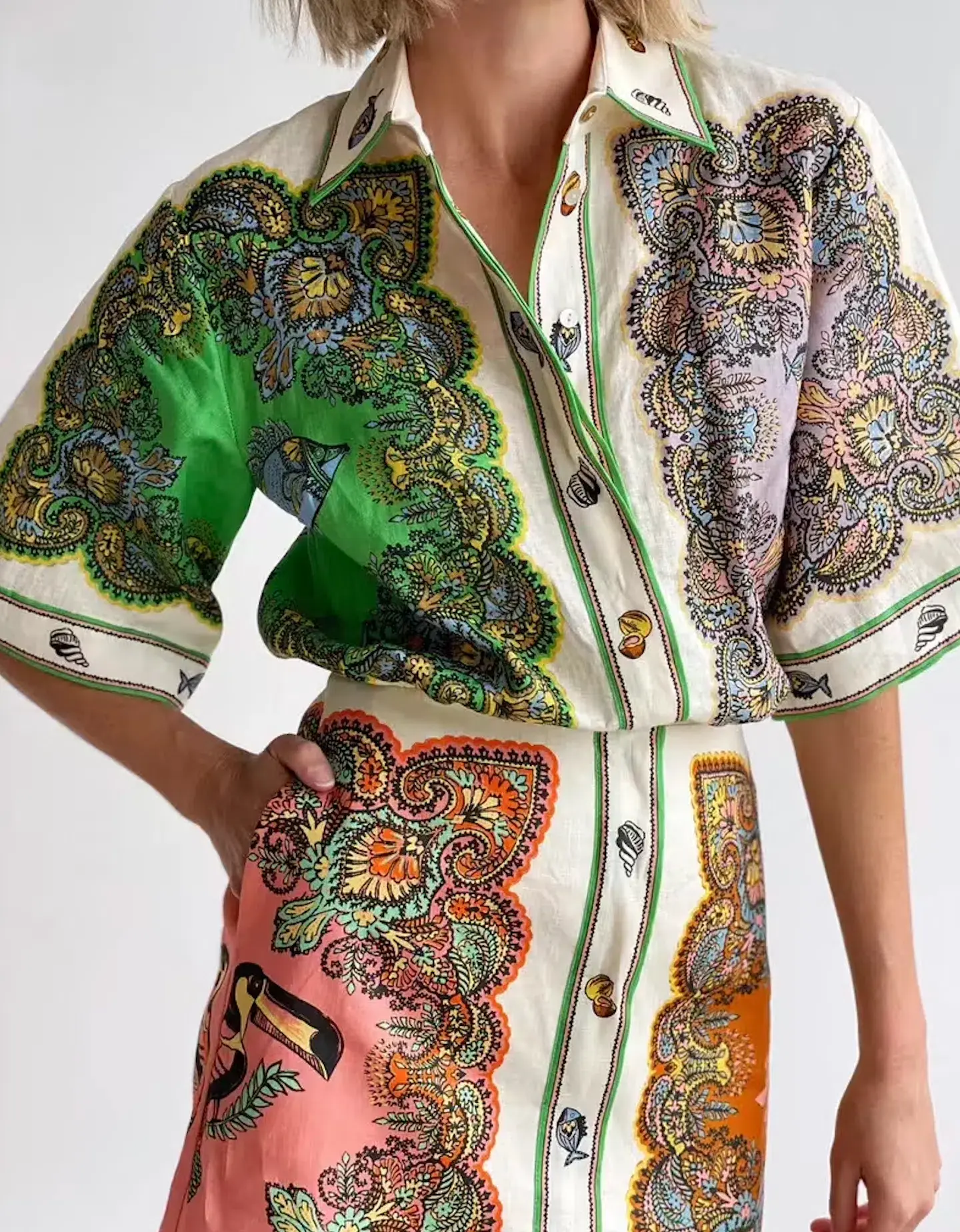 Alémais Trippy Troppo Mini Dress Print Size 12 - Image 3
