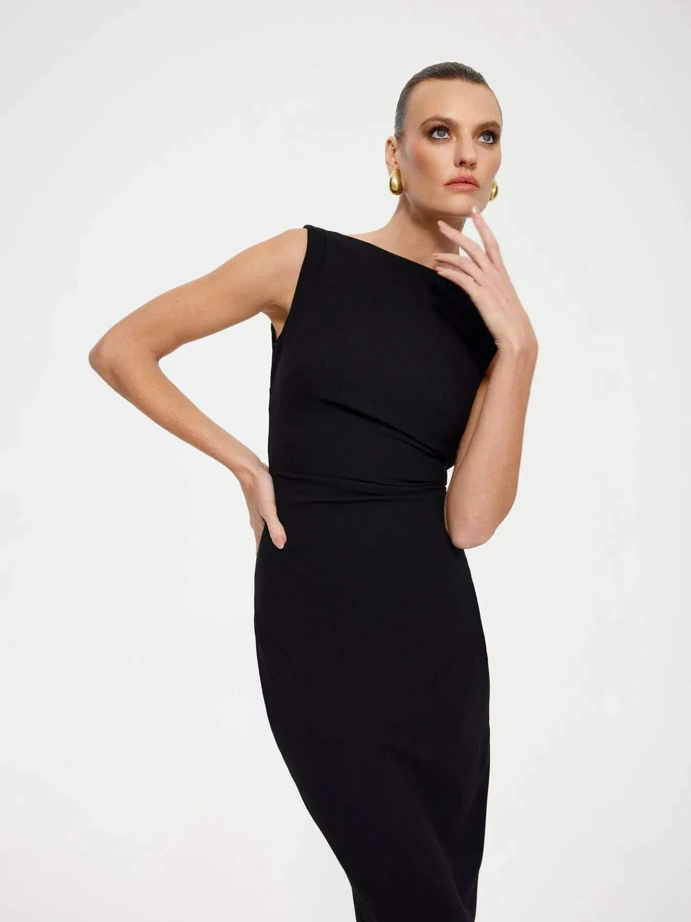 Effie Kats Verona Maxi Gown in Black Size AU 12 - Image 4