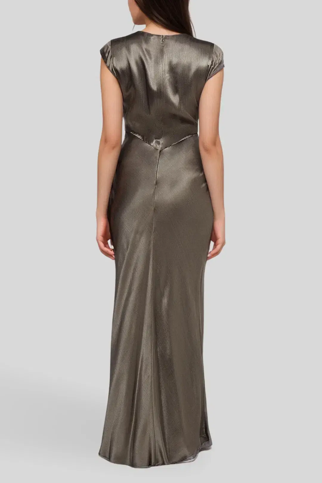 Bec & Bridge Indi V Midnight Olive Maxi Dress Size 8 - Image 3