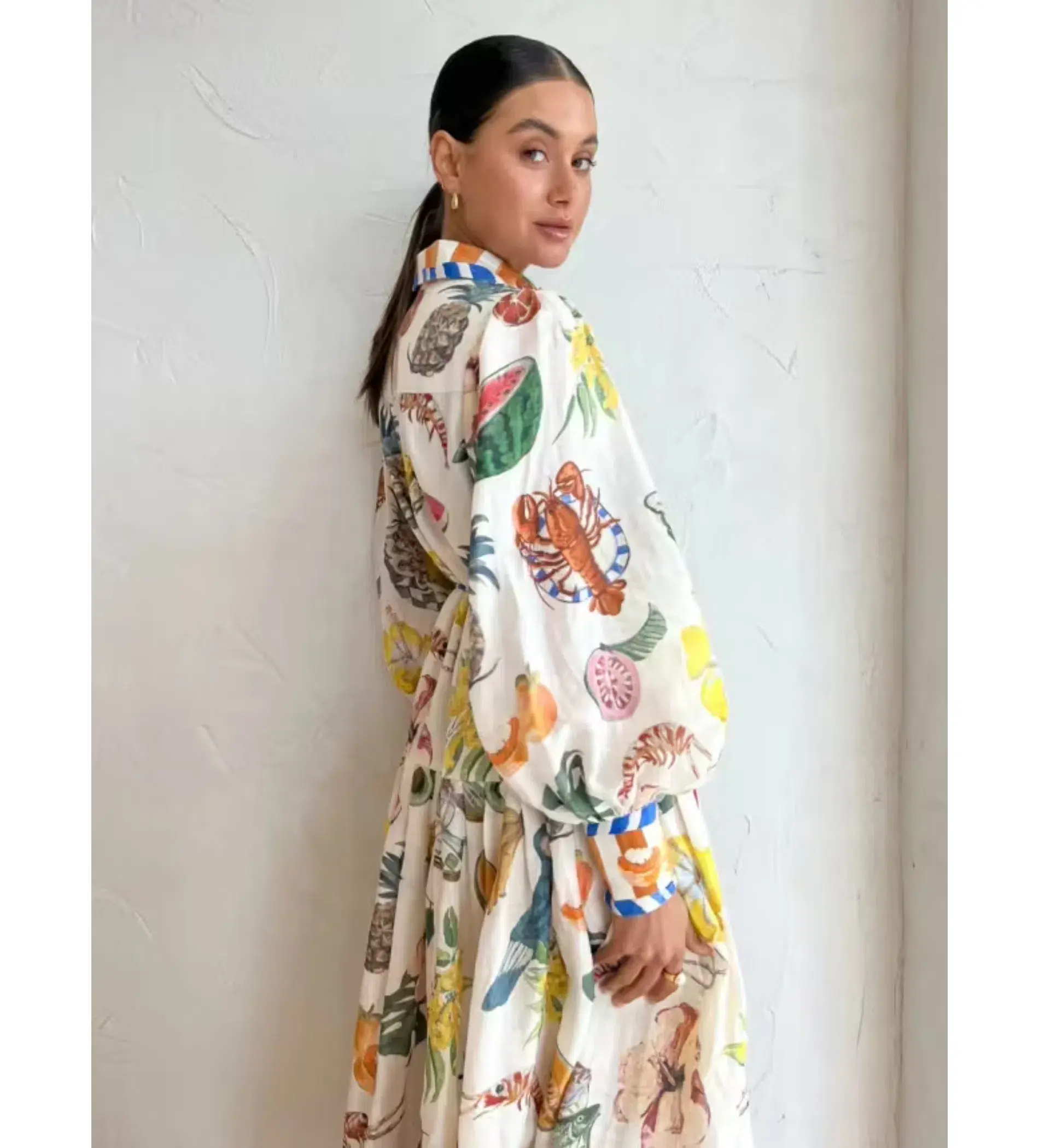 Alemais Theo ShirtDress Multi Size 10 - Image 7