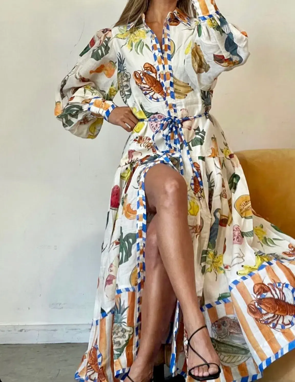 Alemais Theo ShirtDress Multi Size 10 - Image 1
