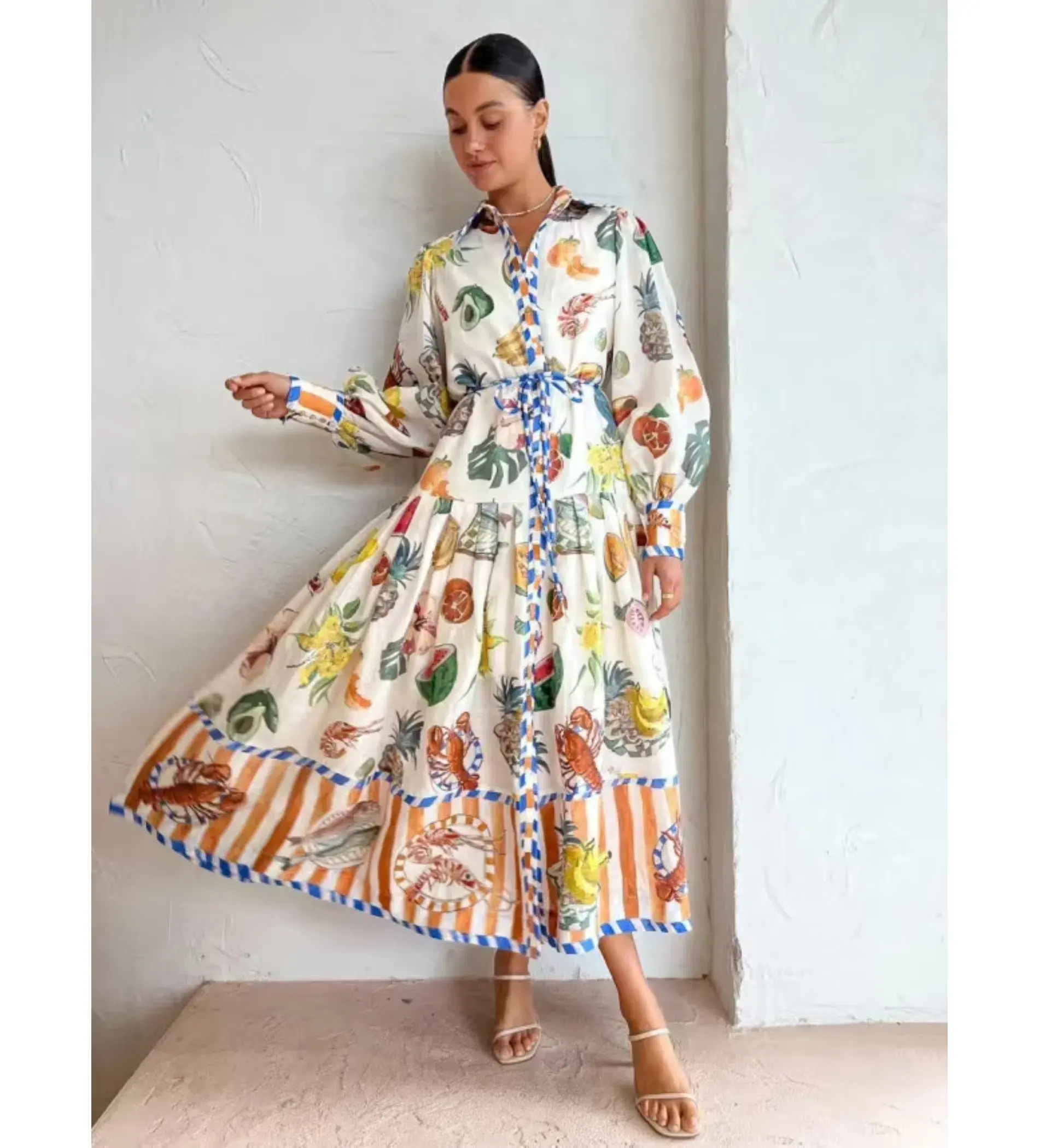 Alemais Theo ShirtDress Multi Size 10 - Image 6
