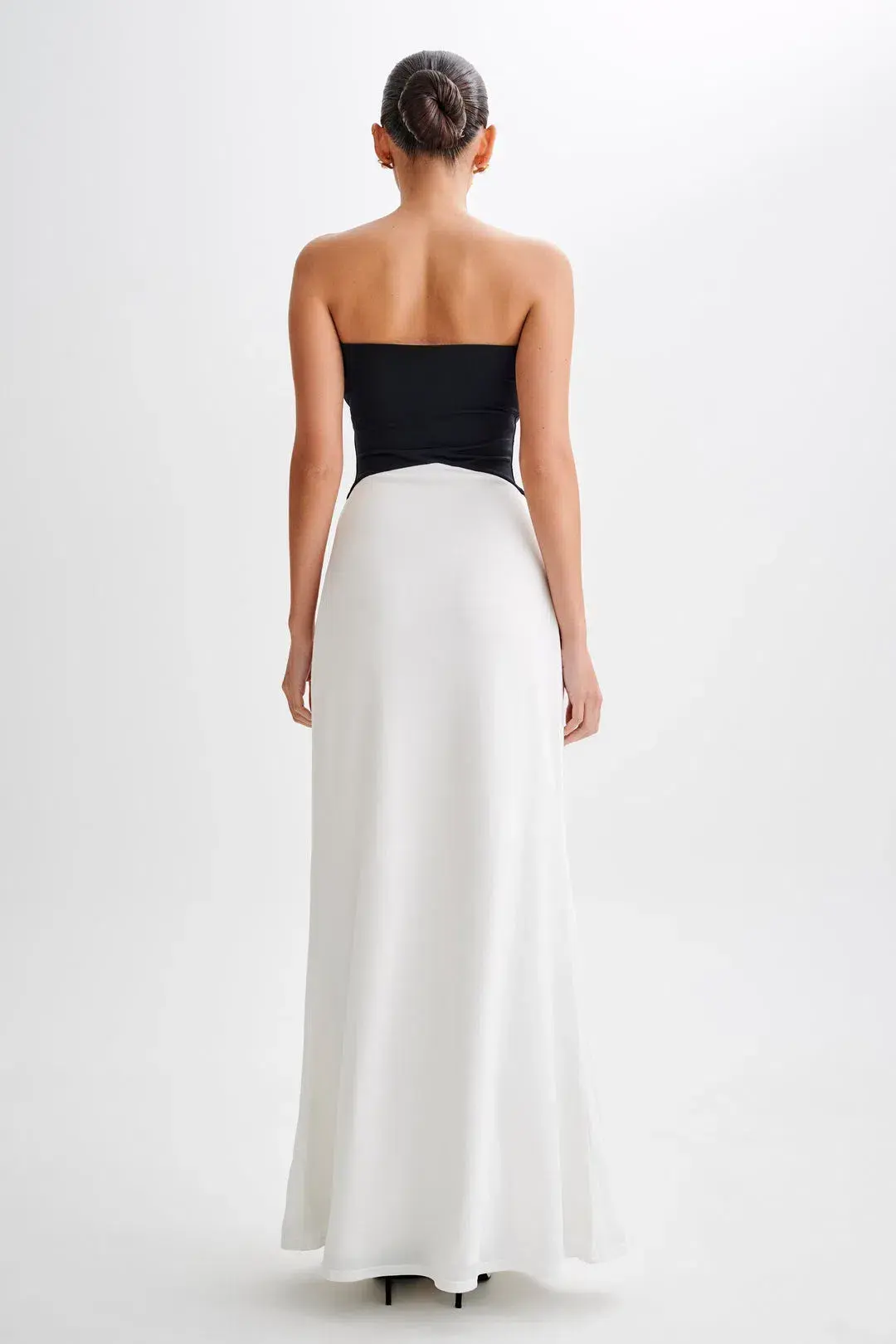 Meshki Ruby Strapless Slinky Maxi Dress White Size 4 - Image 3
