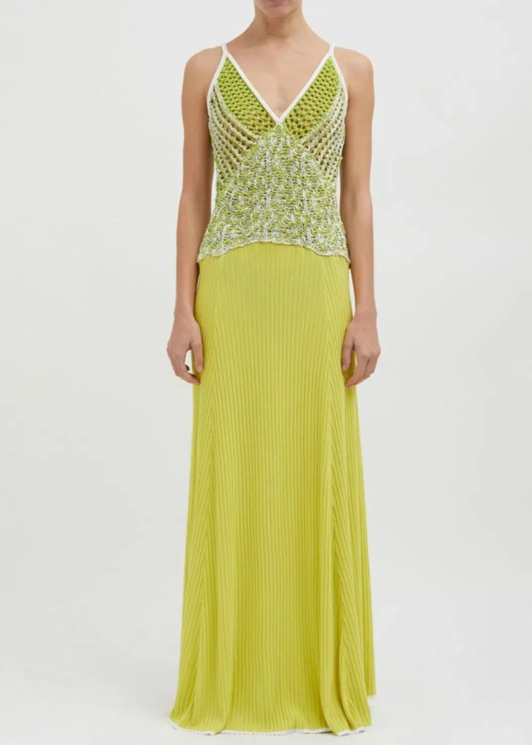 Christopher Esber Grafted Duo Cami Gown Yellow Size S / Aus 8 - Image 1