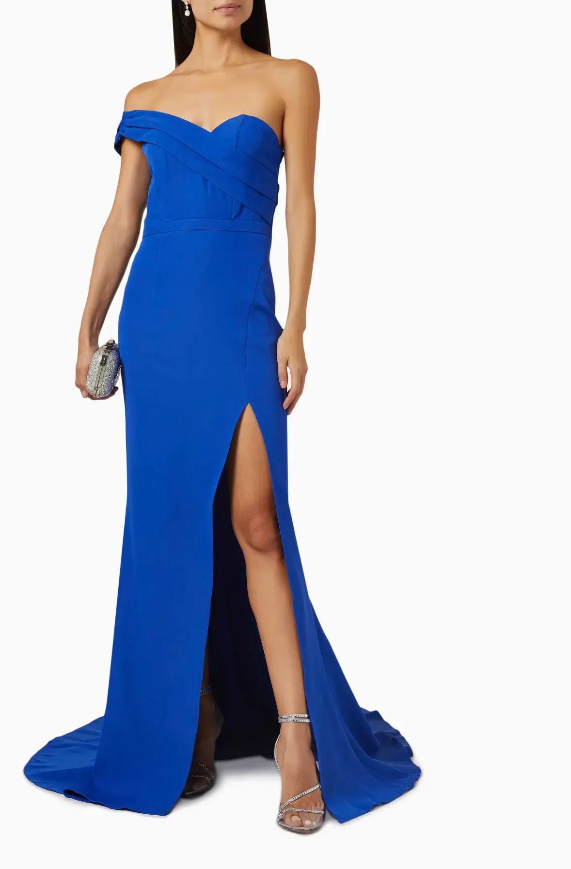 Elle Zeitoune Ladonna Evening Gown Blue Size 6 - Image 5