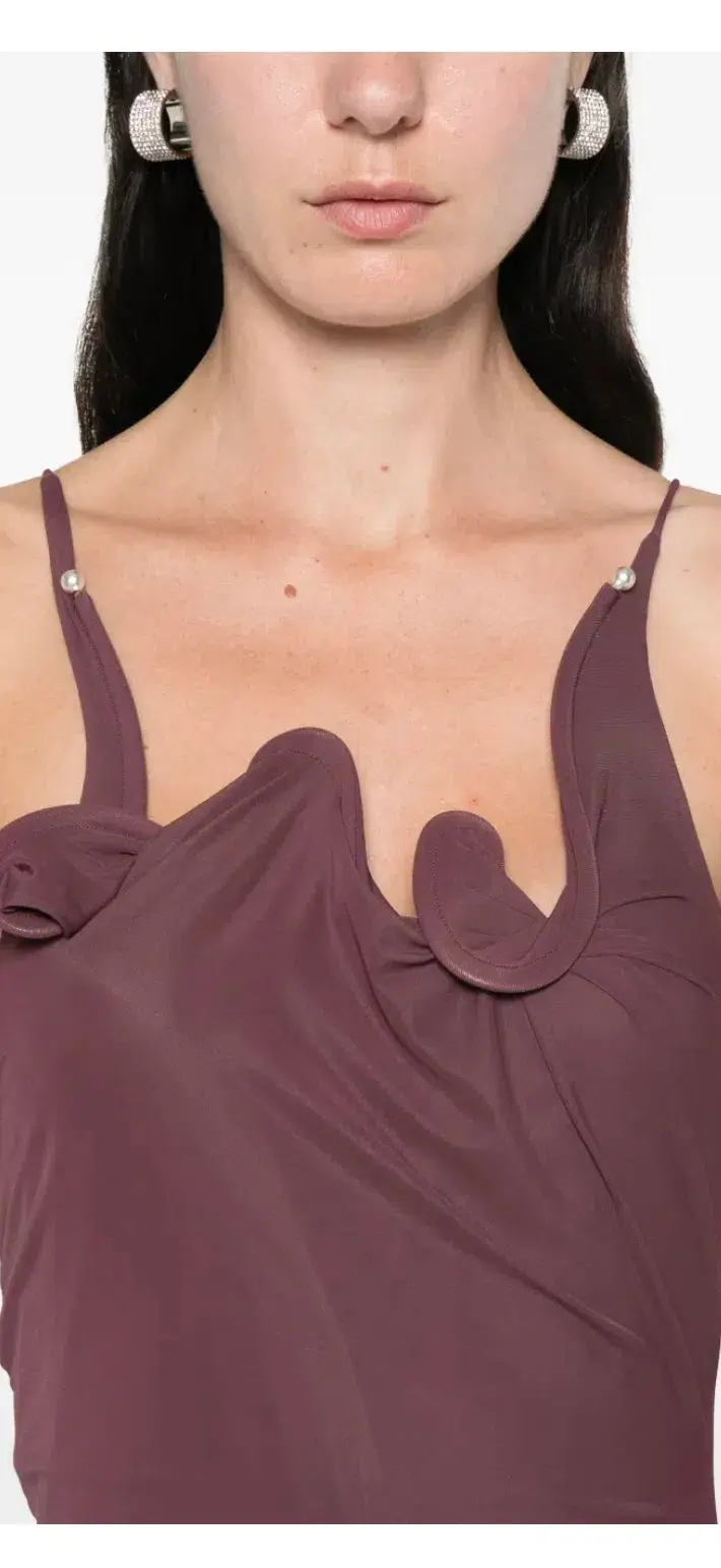 Christopher Esber Venus Midi Dress Mahogany Size 8 - Image 4