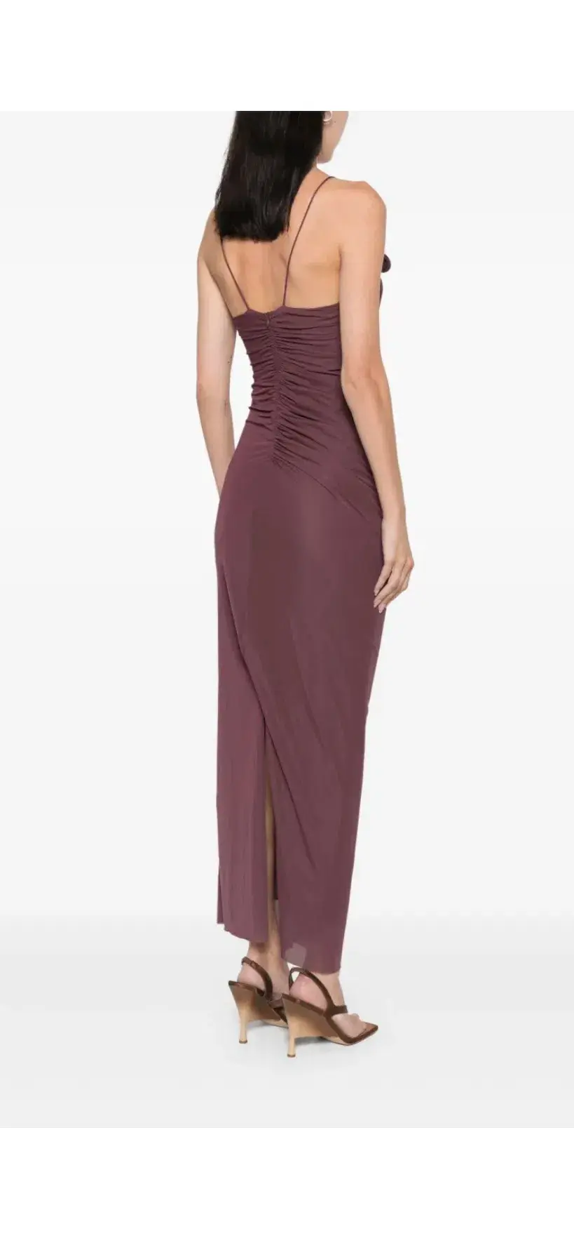 Christopher Esber Venus Midi Dress Mahogany Size 8 - Image 3