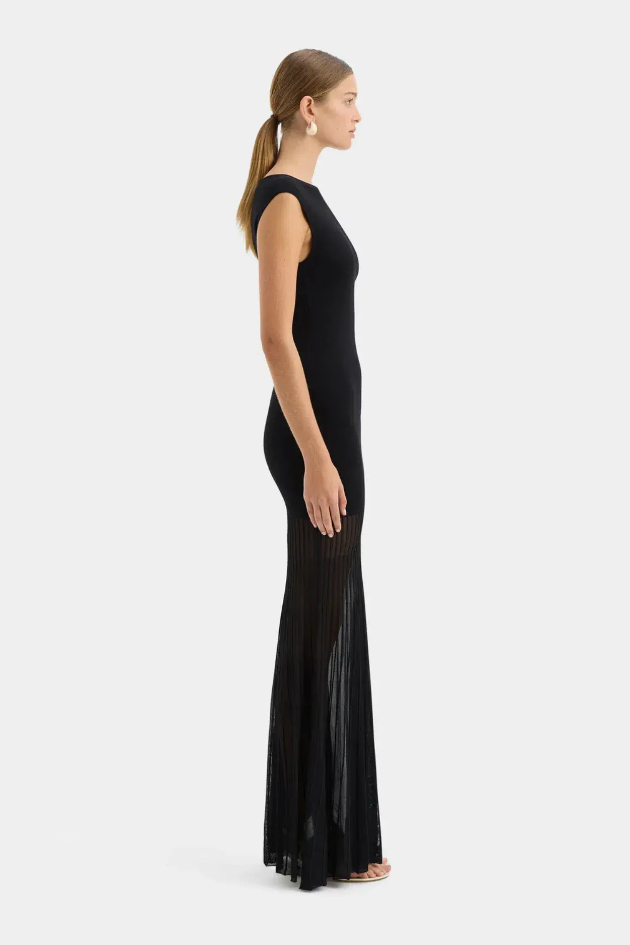 Sir The Label Indigo Twist Dress in Black Size 8 - Image 3