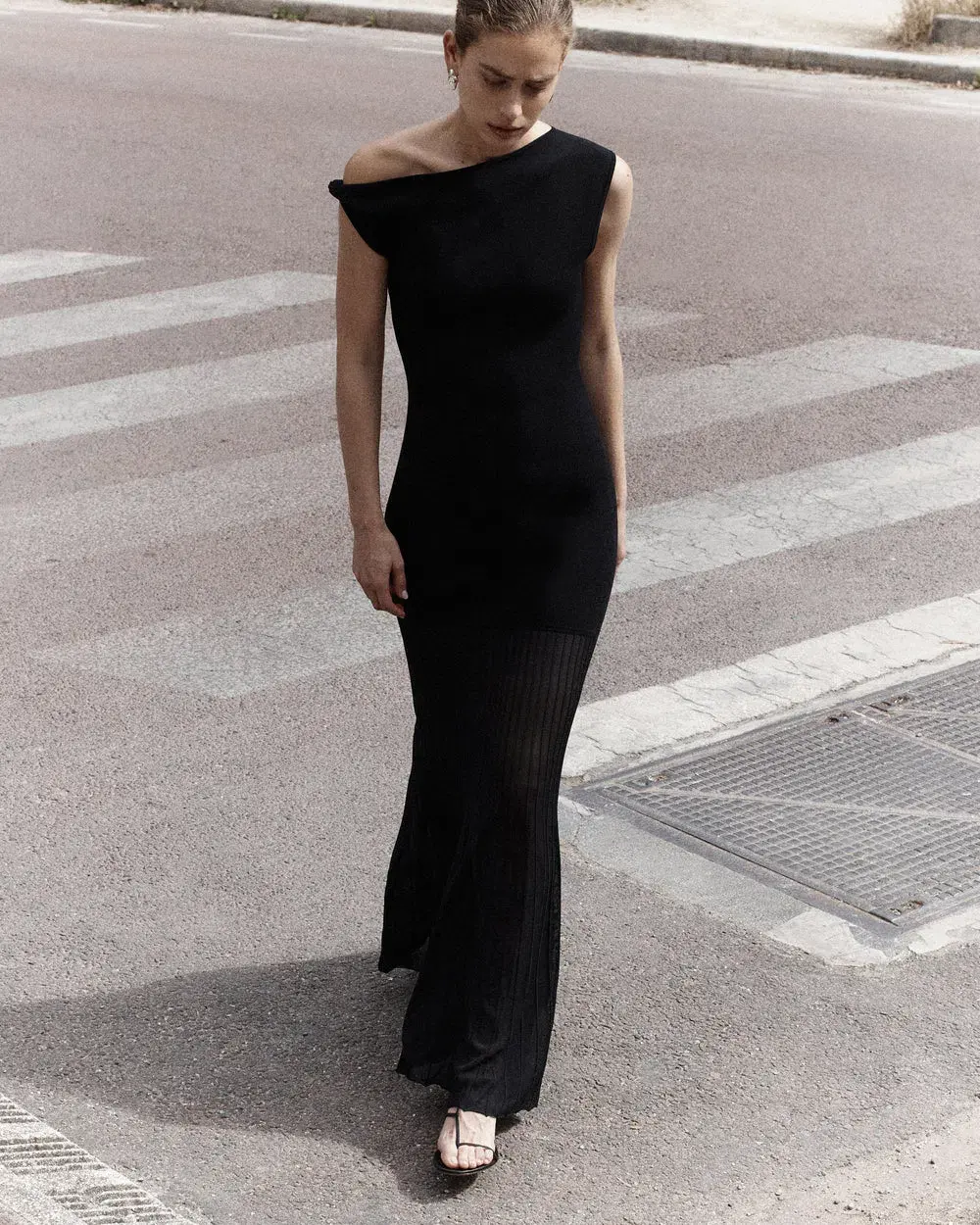 Sir The Label Indigo Twist Dress in Black Size 8 - Image 1