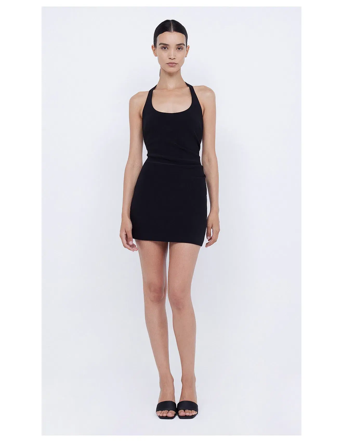 Bec & Bridge Black Cindie Halterneck Dress Mini Black Size AU 6  - Image 1