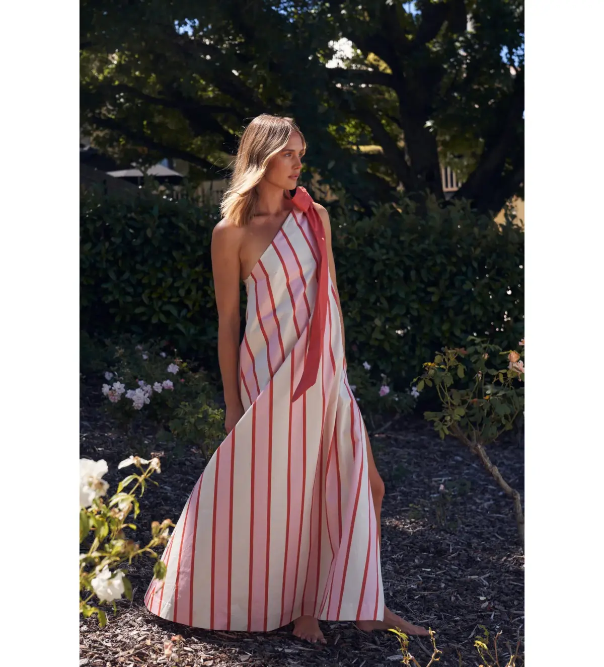 Aston Studio Mila Maxi Dress in Hana Stripe Size 12 - Image 2