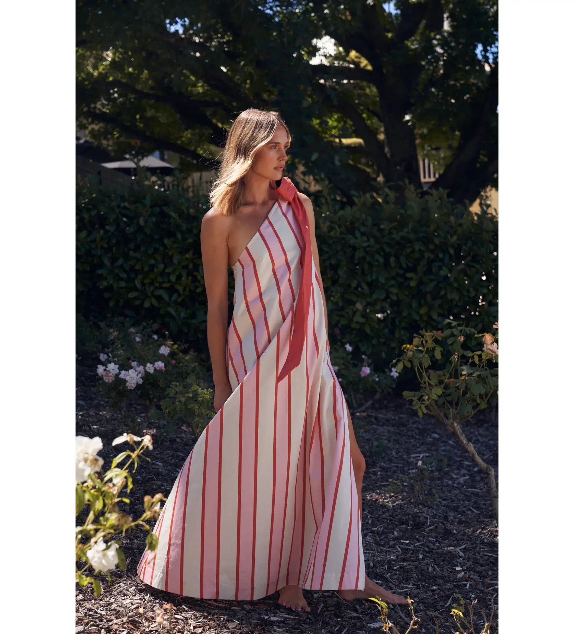 Aston Studio Mila Maxi Dress in Hana Stripe Size 12 - Image 2