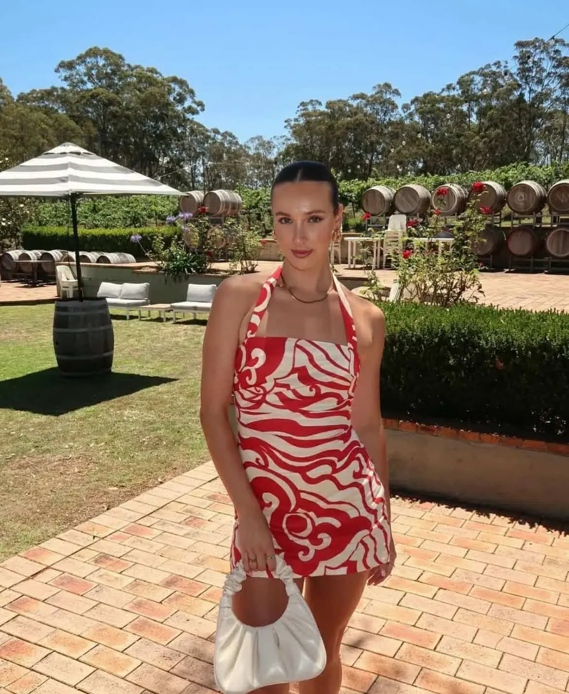 Kookai Roma Mini Dress in Red Size 6 - Image 4