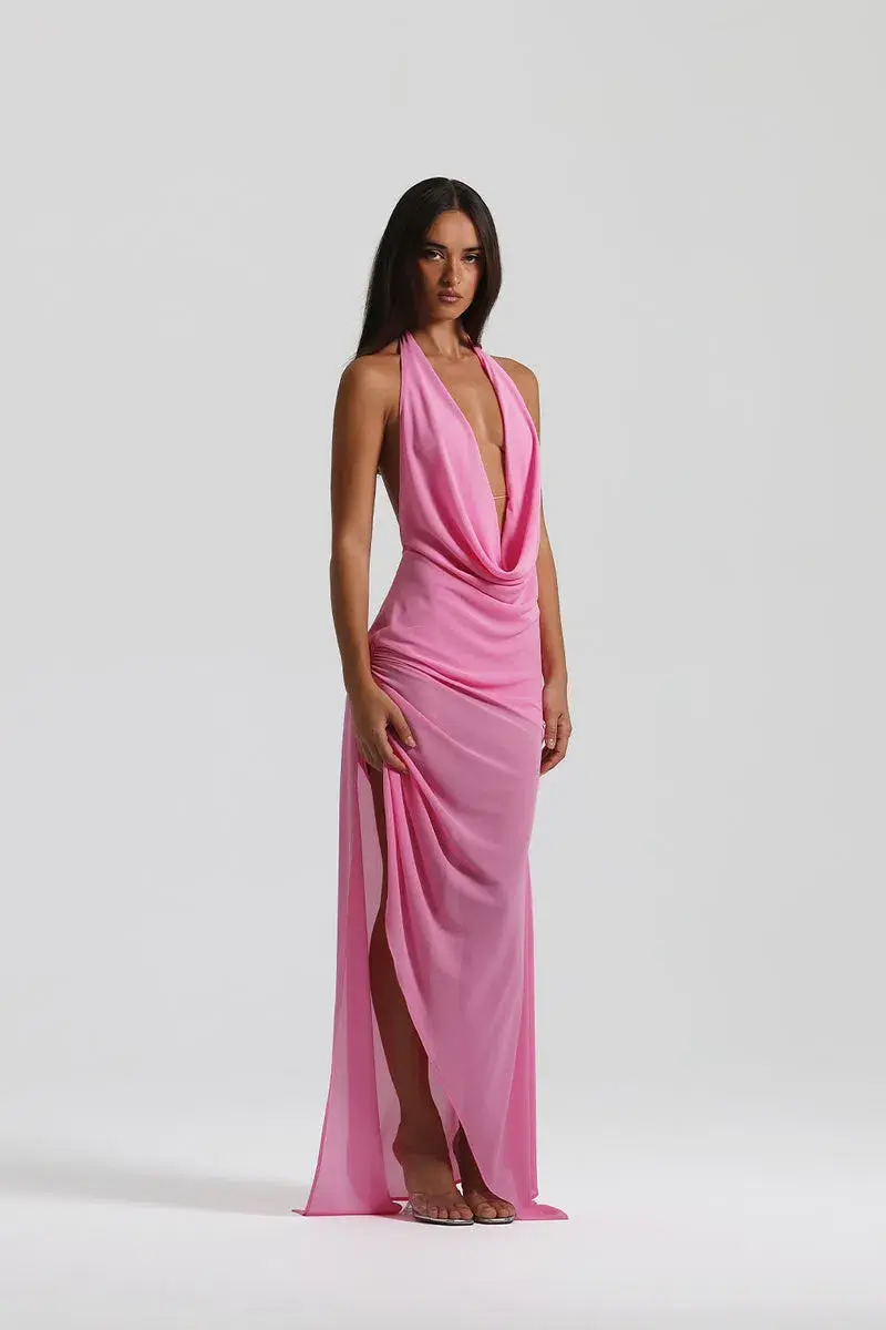 Natalie Rolt Anastasia Mini Dress Candy Pink Size 1 /AU 8 - Image 3