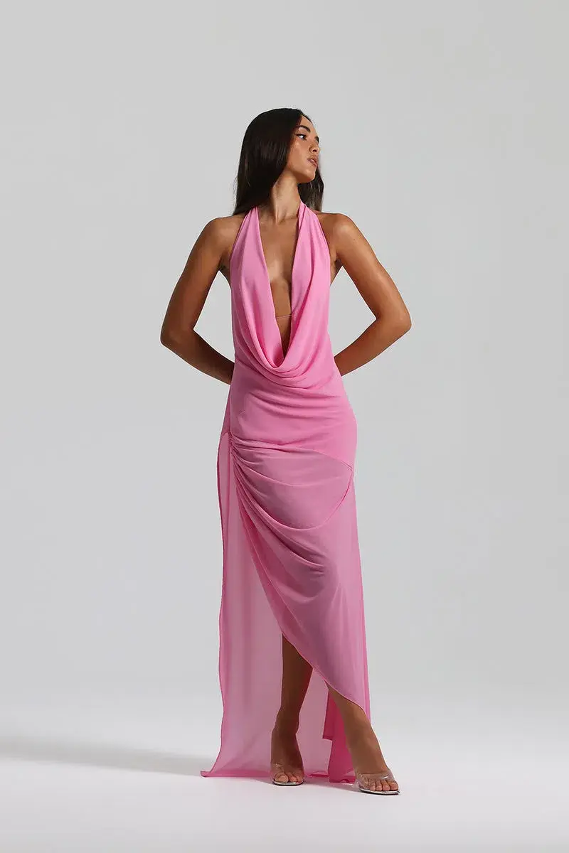 Natalie Rolt Anastasia Mini Dress Candy Pink Size 1 /AU 8 - Image 1