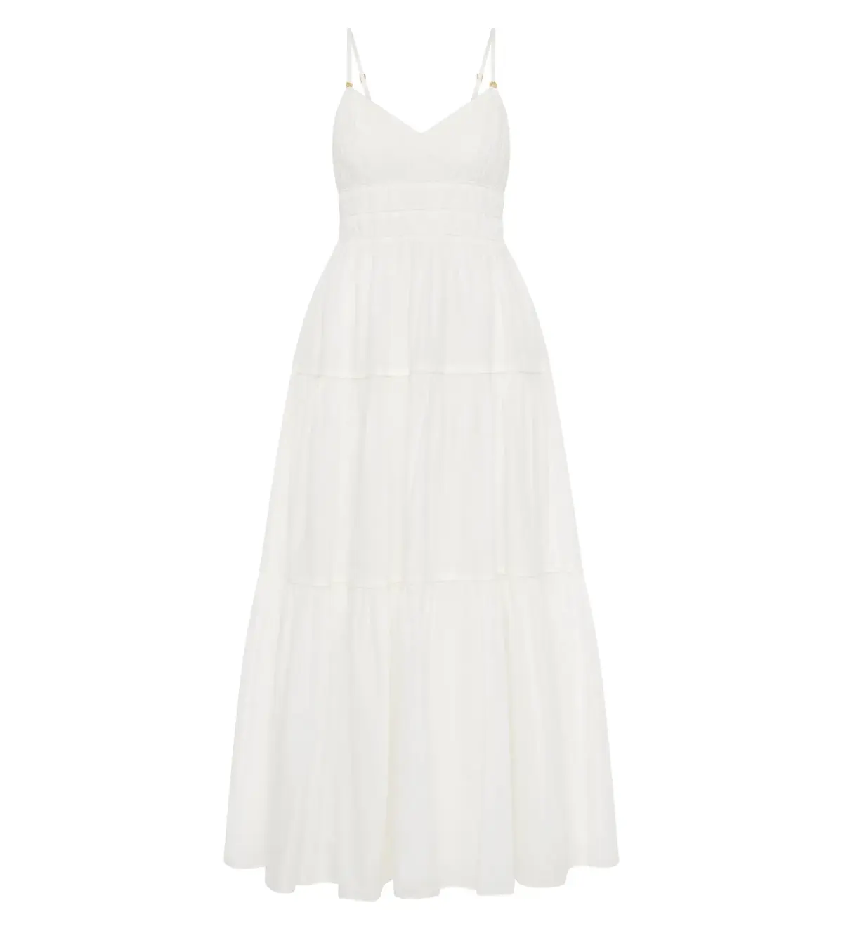 Aje Pendulum Maxi Dress Ivory Size AU 10 - Image 5
